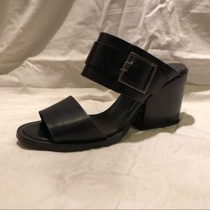 Black Leather Topshop Sandals